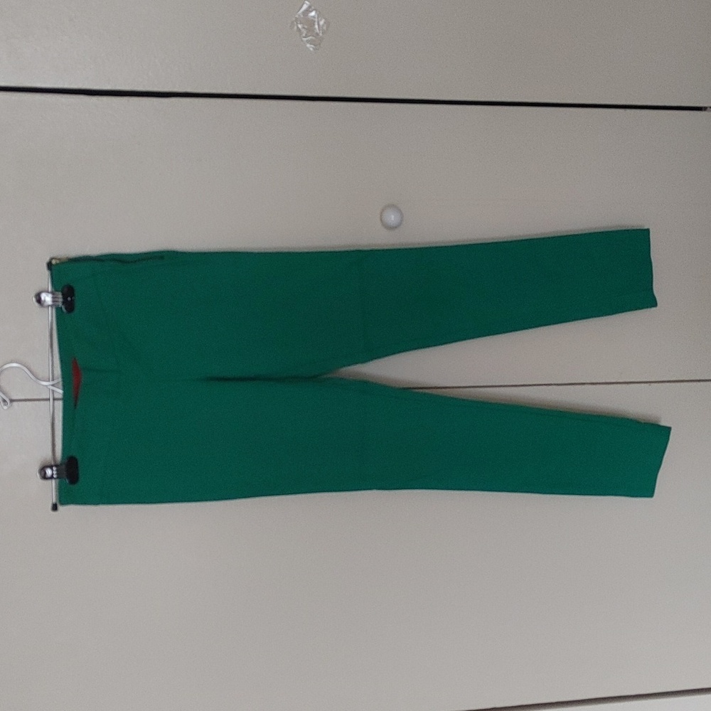 Akira Red Label Green Stretch Pants Size Small S Side Zipper